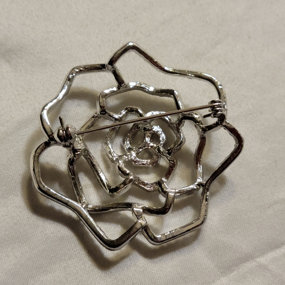 Vintage Rhinestone Brooch Pins Lot of 3 - Picture 5 of 11